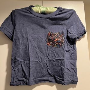 Marine Layer Tee w/ Floral Pocket